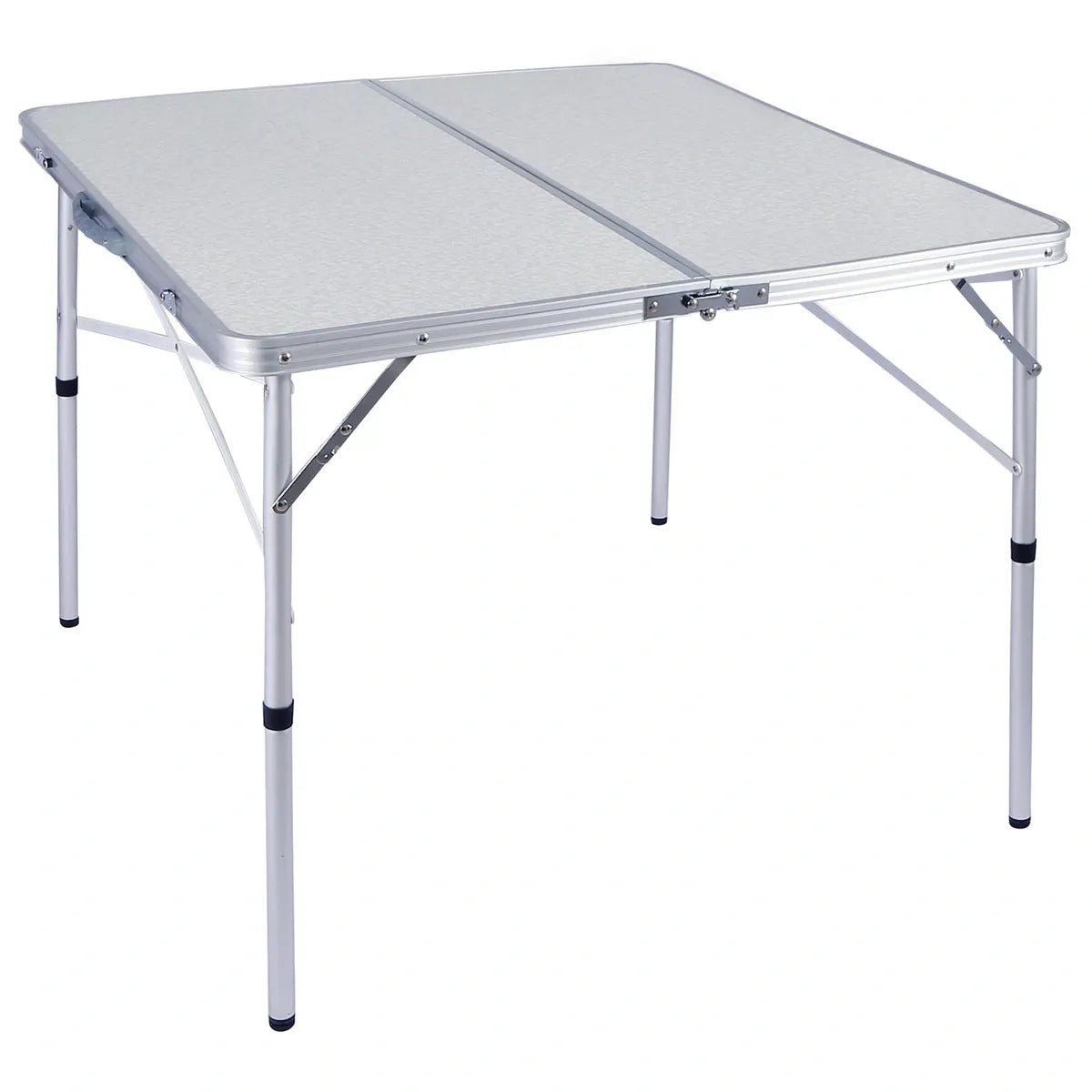 Aluminum Folding Camping Table with Adjustable Height Legs, 2/3/4ft