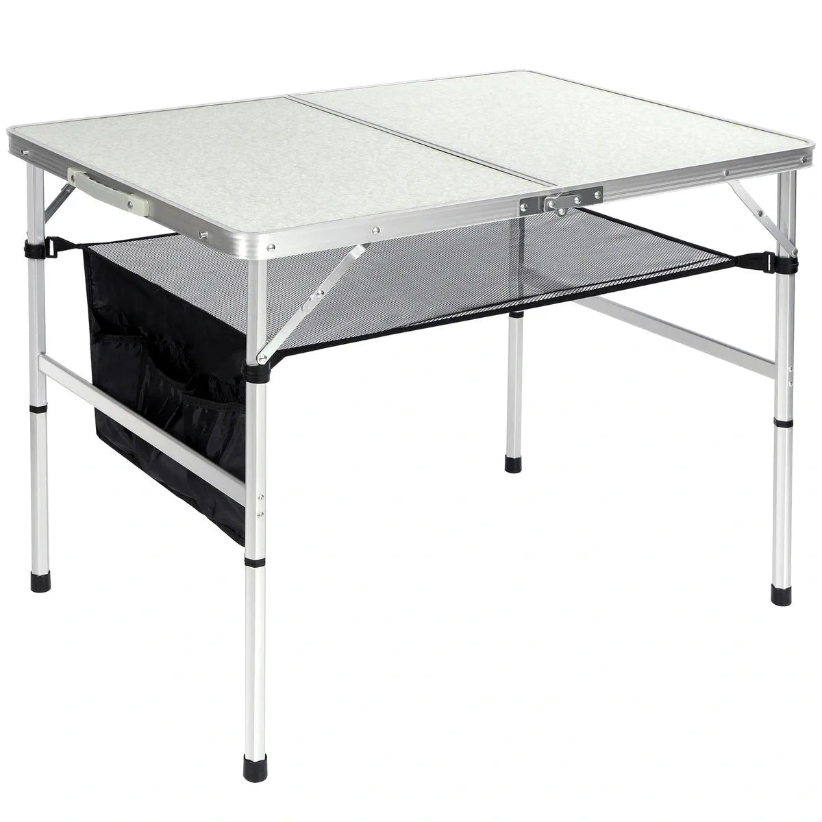 Aluminum Folding Camping Table with Adjustable Height Legs, 2/3/4ft
