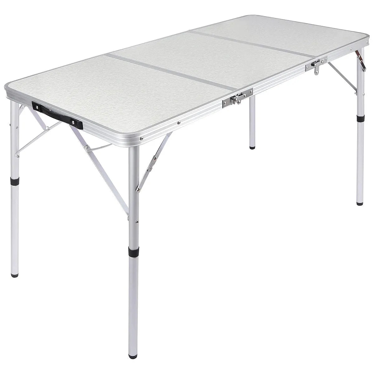 Aluminum Folding Camping Table with Adjustable Height Legs, 2/3/4ft