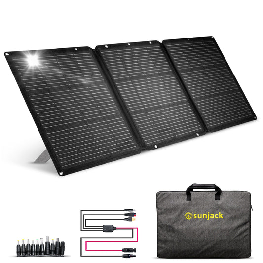 SunJack 120W foldable solar panel