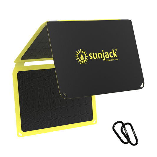SunJack 25W foldable solar panel charger