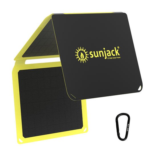 SunJack 15W foldable ETFE solar panel charger, panel only