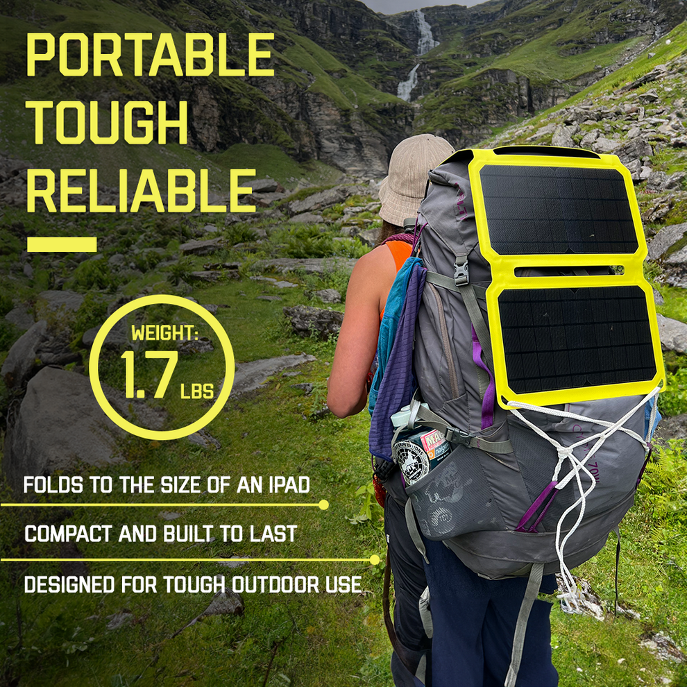 SunJack Waterproof 25W Foldable ETFE Solar Panel Charger