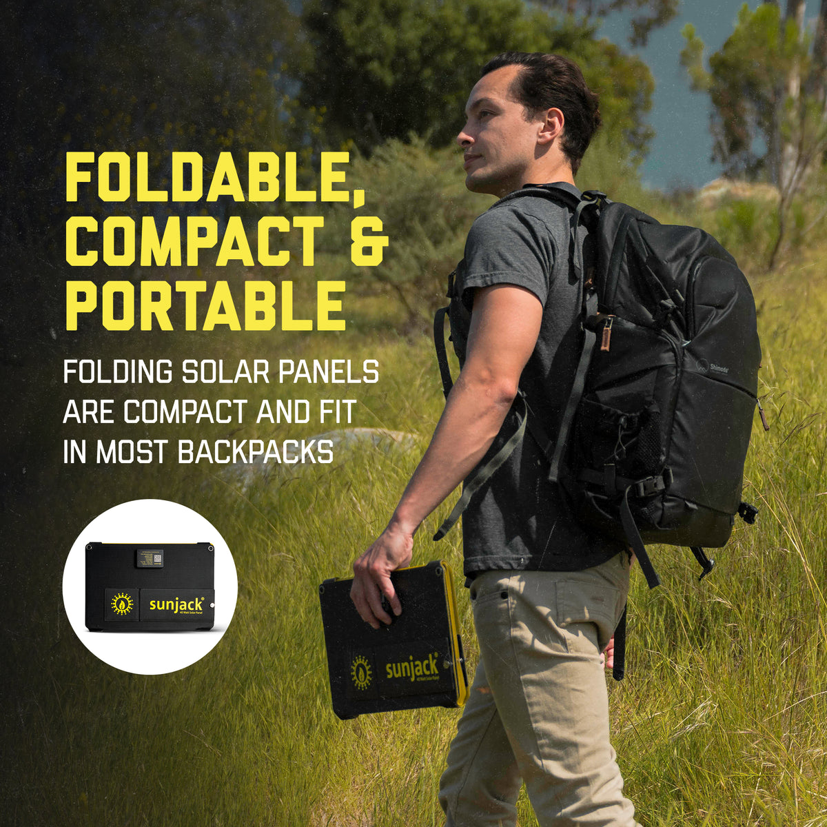SunJack Waterproof 40W Foldable Solar Charger + Kickstands