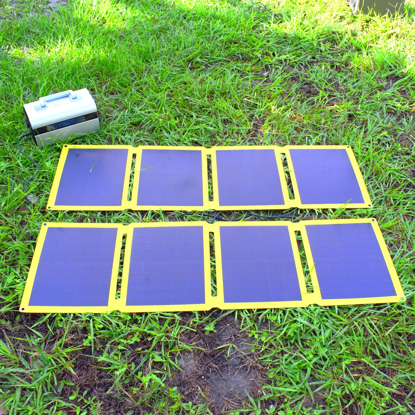 SunJack 120 Watt Solar Kit - Includes Two 60 Watt Foldable Solar Panels with Parallel Adapter Cable