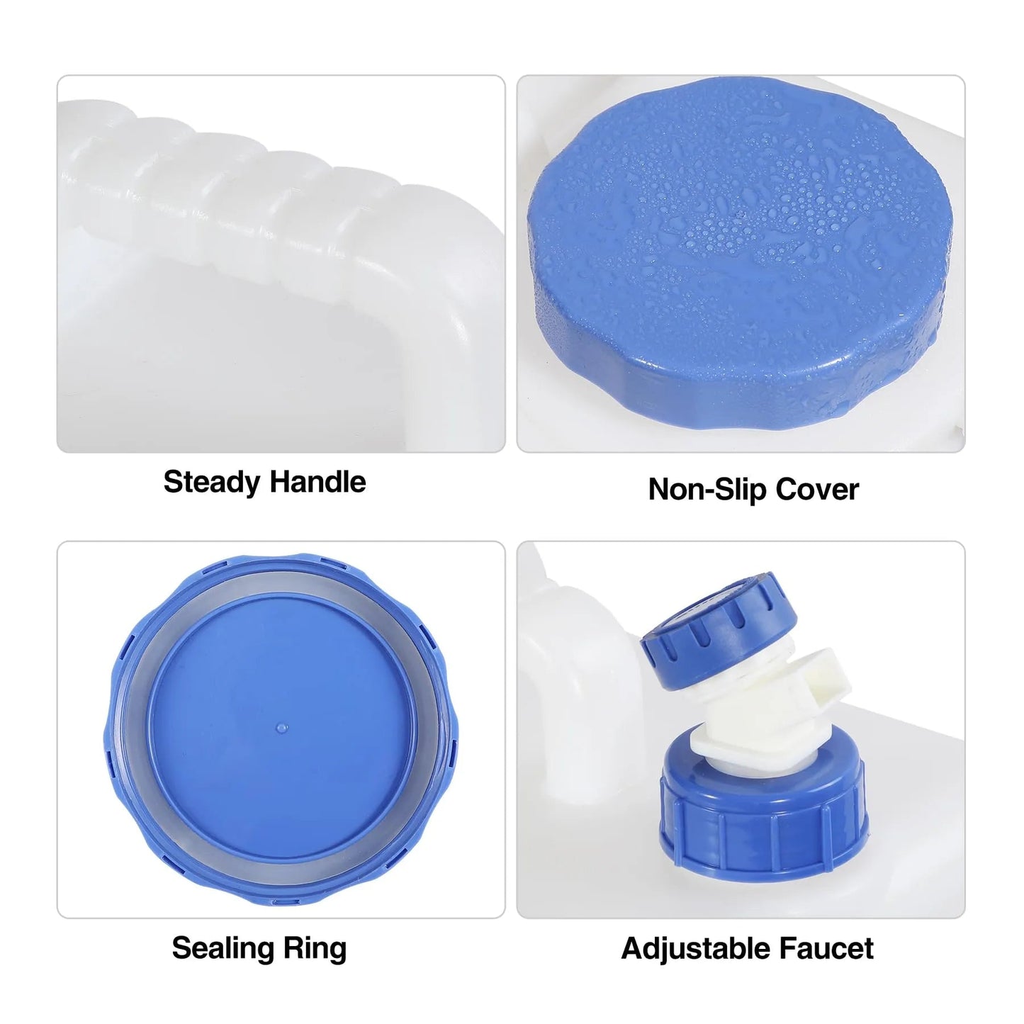 Portable Camping Water Container with Spigot and Wheels
